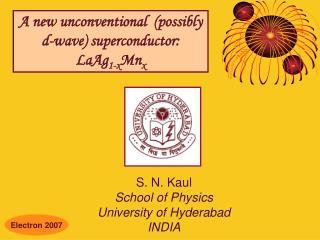 A new unconventional (possibly d-wave) superconductor: LaAg 1-x Mn x
