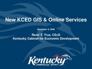 New KCED GIS &amp; Online Services