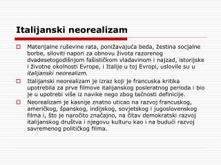 Italijanski neorealizam