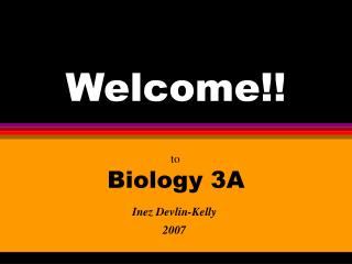 Welcome!!