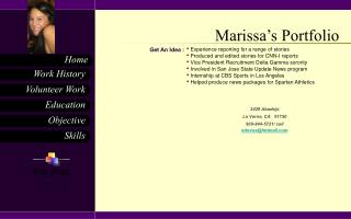 Marissa’s Portfolio