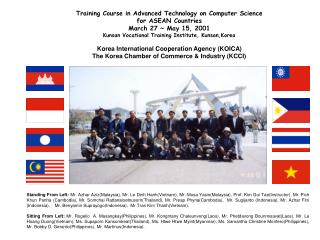 Training Course in Advanced Technology on Computer Science for ASEAN Countries