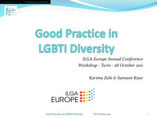 Good Practice in LGBTI Diversity