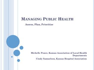 Managing Public Health