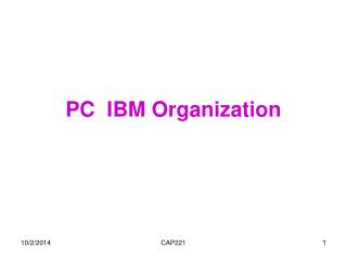 PC IBM Organization