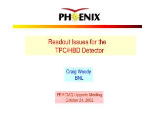 Readout Issues for the TPC/HBD Detector