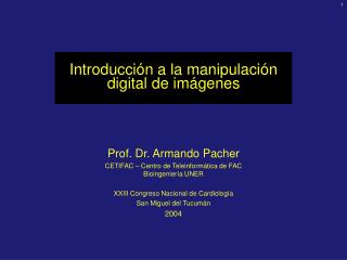Introducción a l a manipulación digital de imágenes