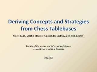 Deriving Concepts and Strategies from Chess Tablebases