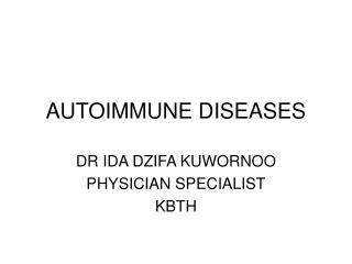 AUTOIMMUNE DISEASES