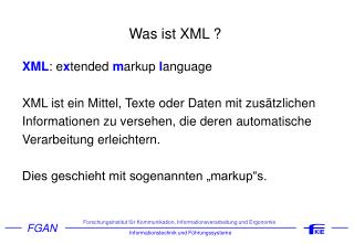 Was ist XML ?