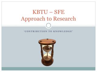 KBTU – SFE Approach to Research