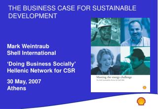 THE BUSINESS CASE FOR SUSTAINABLE DEVELOPMENT