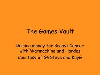 The Games Vault