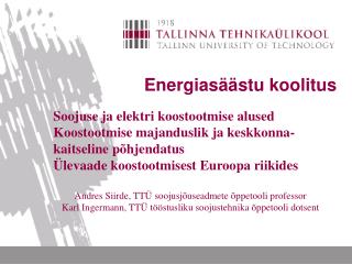 Energiasäästu koolitus