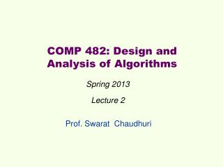 Prof. Swarat Chaudhuri