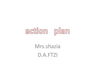 action plan