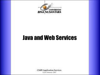 Java and Web Services