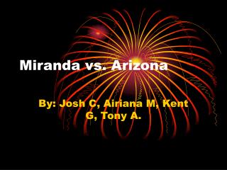 Miranda vs. Arizona
