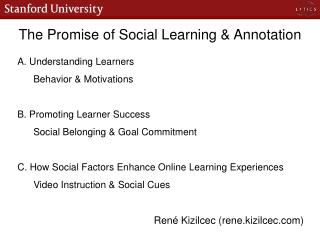 The Promise of Social Learning &amp; Annotation
