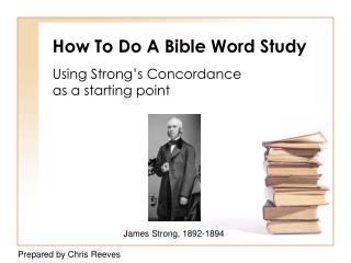 How To Do A Bible Word Study