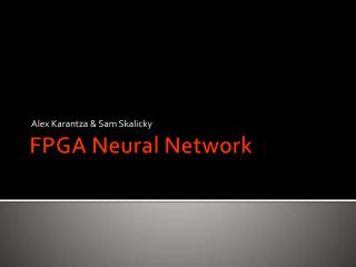 FPGA Neural Network