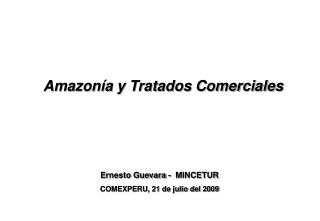 Amazonía y Tratados Comerciales
