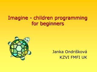 Imagine - children programming for beginners