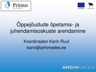 Õppejõudude õpetamis- ja juhendamisoskuste arendamine