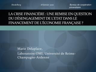 Marie Delaplace , Laboratoire OMI, Université de Reims-Champagne-Ardenne