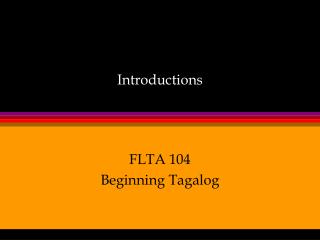 Introductions