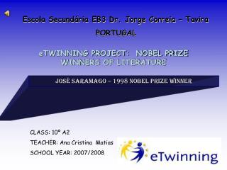 Escola Secundária EB3 Dr. Jorge Correia – Tavira PORTUGAL