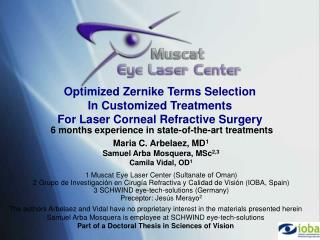 Optimized Zernike Terms Selection In Customized Treatments For Laser Corneal Refractive Surgery