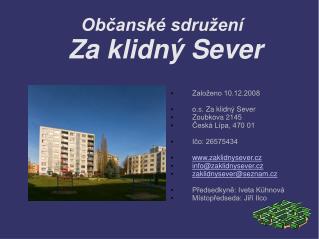 Občanské sdružení Za klidný Sever