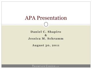 APA Presentation