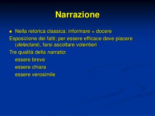 Narrazione