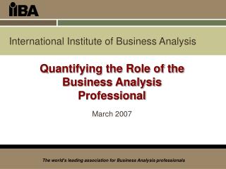 International Institute of Business Analysis