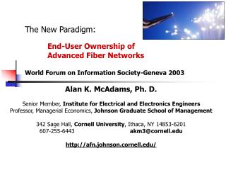 Alan K. McAdams, Ph. D. Senior Member, Institute for Electrical and Electronics Engineers