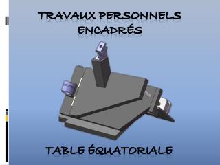 Travaux Personnels Encadrés