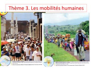 Thème 3. Les mobilités humaines