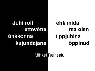 Mihkel Reinsalu