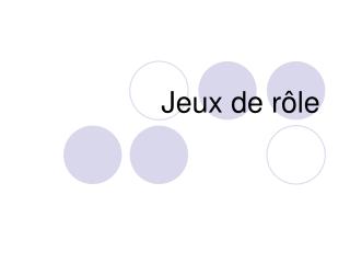 Jeux de rôle