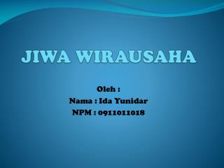 JIWA WIRAUSAHA