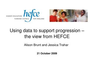 Using data to support progression – the view from HEFCE