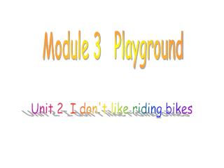 Module 3 Playground