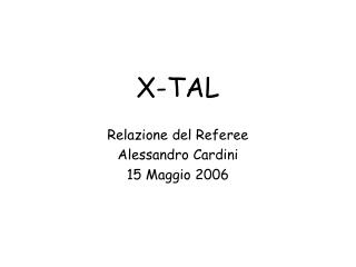 X-TAL