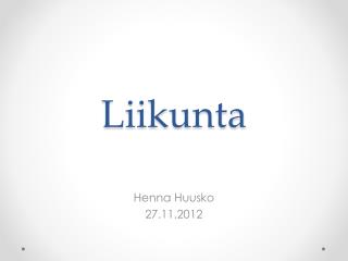 Liikunta