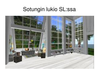 Sotungin lukio SL:ssa