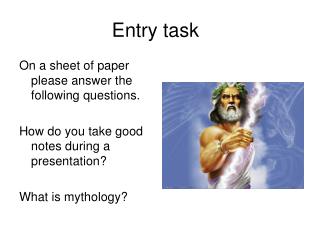 Entry task