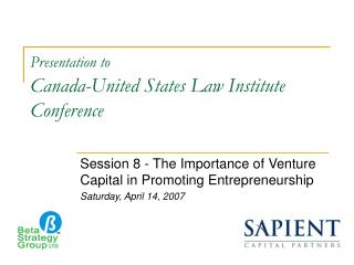 Presentation to Canada-United States Law Institute Conference