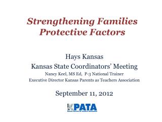 Strengthening Families Protective Factors